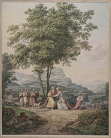 X 057
<br/>
De ontmoeting van Jozef en Jacob
<br/>
<em>Hoorn, Jordanus (1753-1833)</em>